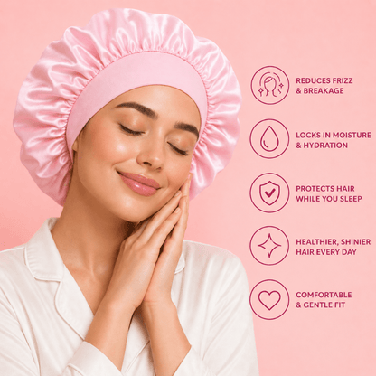 silkenglow™ Satin Hair Bonnet